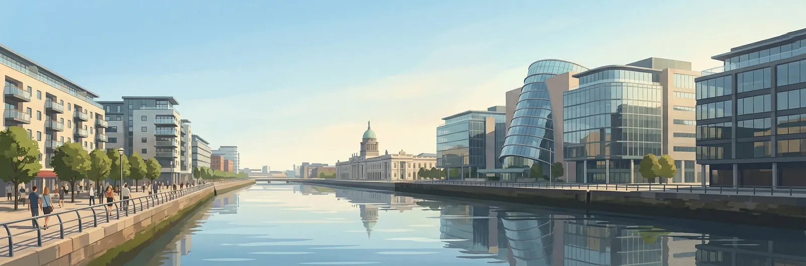 International Financial Services Centre, Dublin 1 streetscape