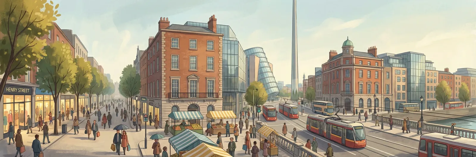 North City, Dublin 1 streetscape