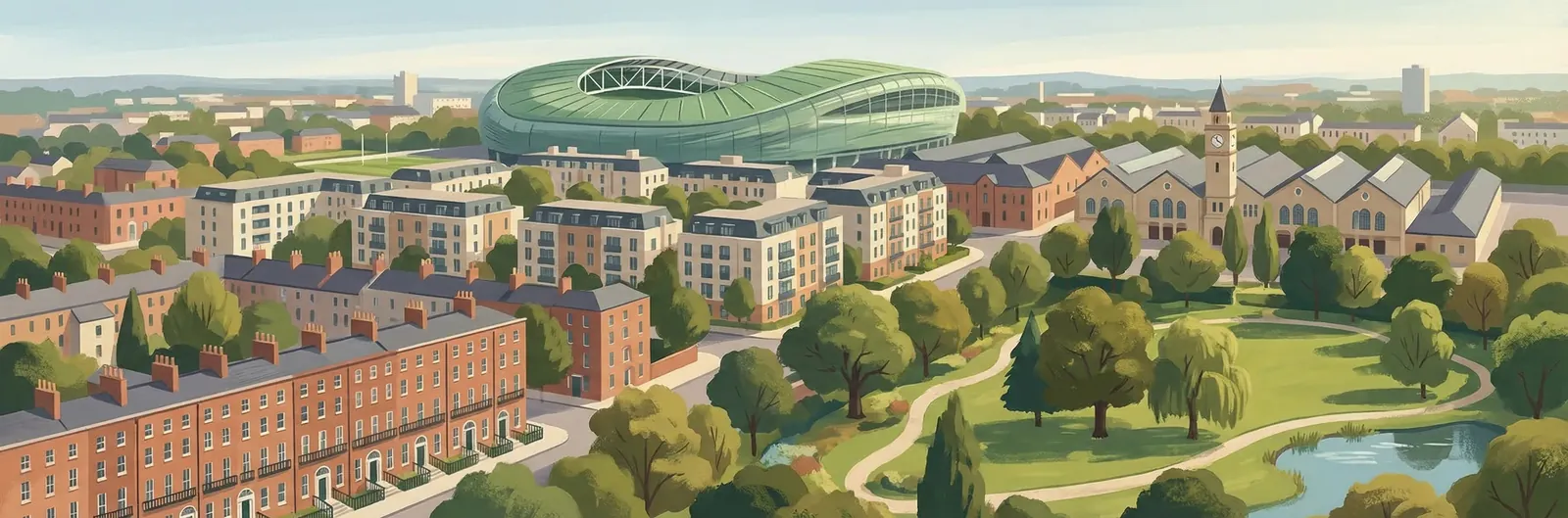 Ballsbridge, Dublin 4 streetscape