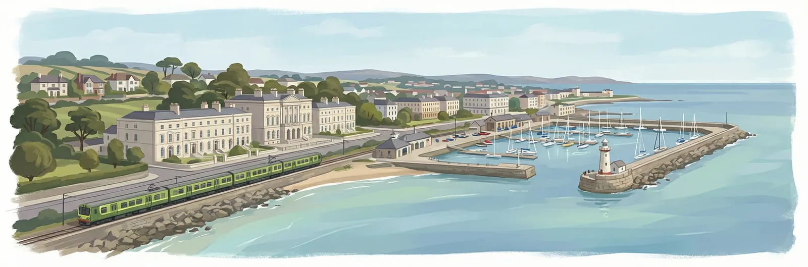 Dún Laoghaire, Dún Laoghaire–Rathdown streetscape