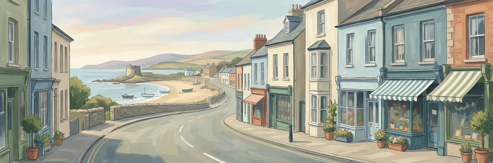 Glasthule, Dún Laoghaire–Rathdown streetscape