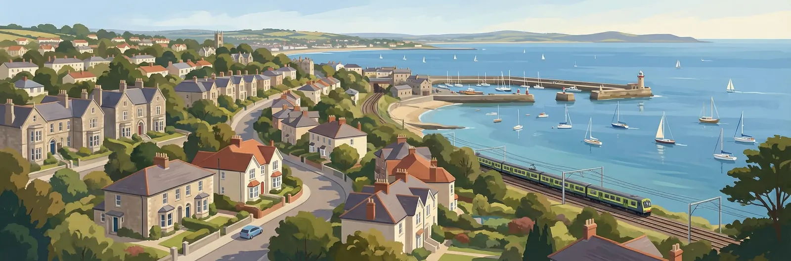 Hackettsland, Dún Laoghaire–Rathdown streetscape