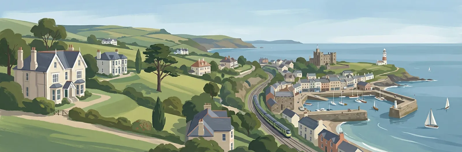 Newtown Castlebyrn, Dún Laoghaire–Rathdown streetscape