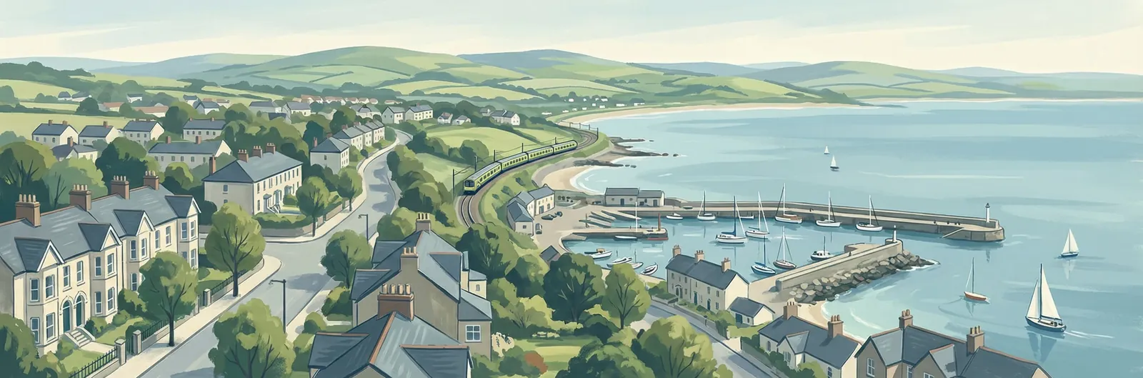 Oldconnaught, Dún Laoghaire–Rathdown streetscape