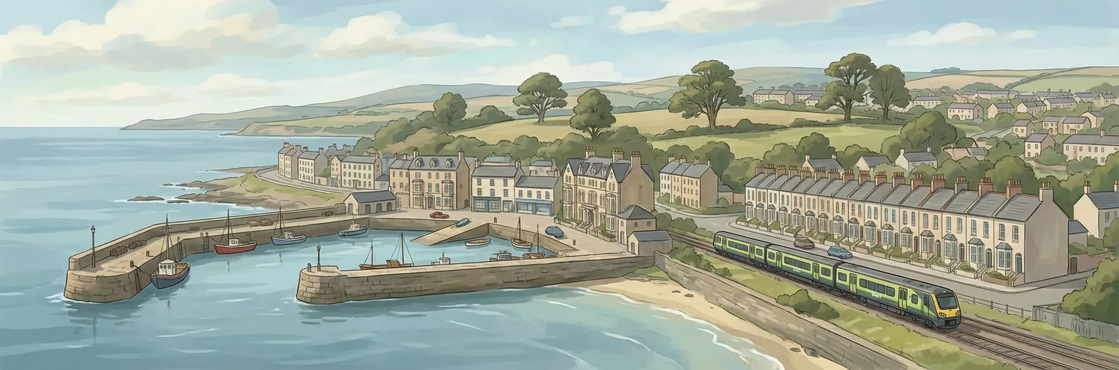 Priesthouse, Dún Laoghaire–Rathdown streetscape