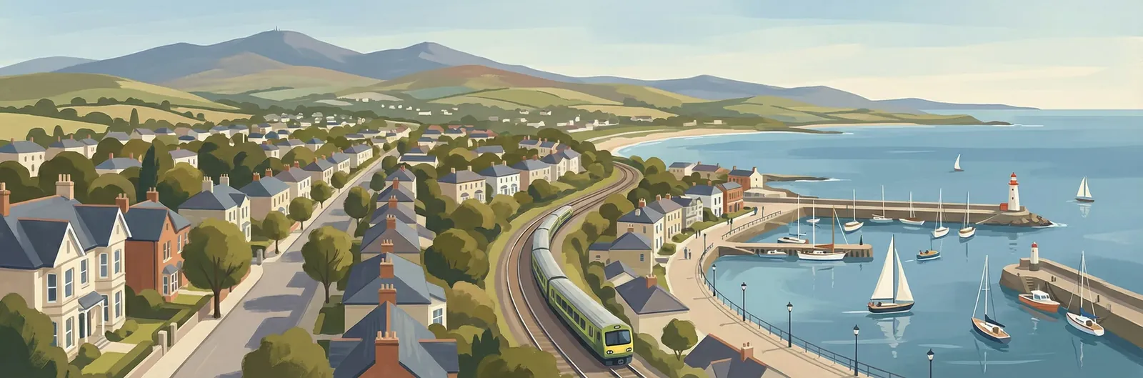 Stradbrook, Dún Laoghaire–Rathdown streetscape