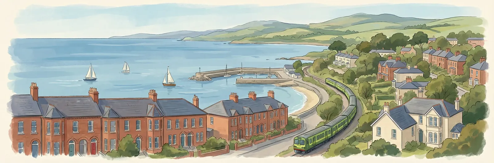 Williamstown, Dún Laoghaire–Rathdown streetscape