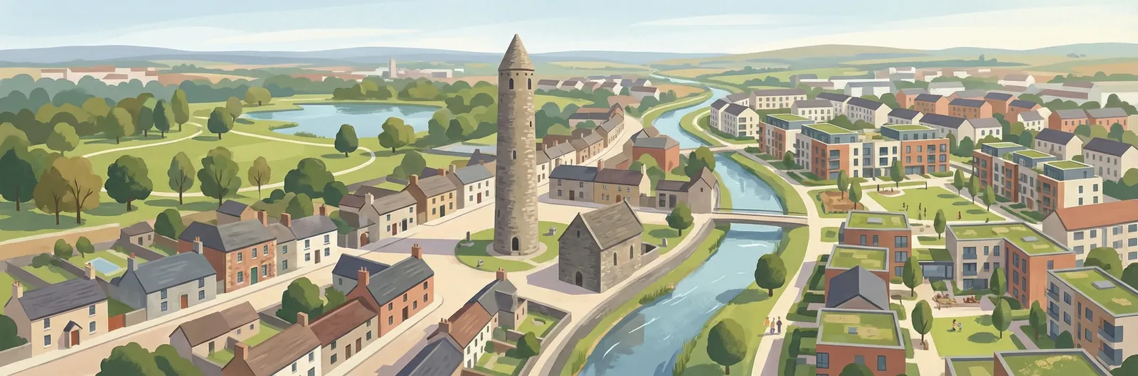 Clondalkin, South Dublin streetscape