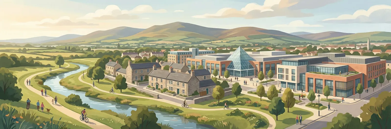 Tallaght, South Dublin streetscape