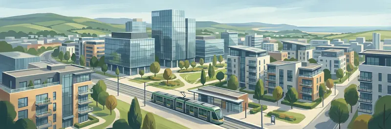 Sandyford streetscape